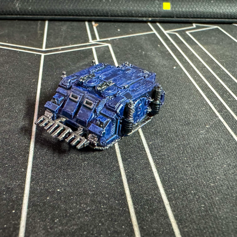 A Rhino Armoured Carrier of the 13th Legion Astartes, The Ultramarines for Legions Imperialis