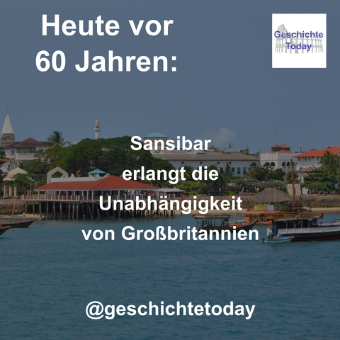 Heute vor 60 Jahren: Sansibar erlangt die Unabhängigkeit von Großbritannien. Das Foto zeigt den Strand von Stone Town.