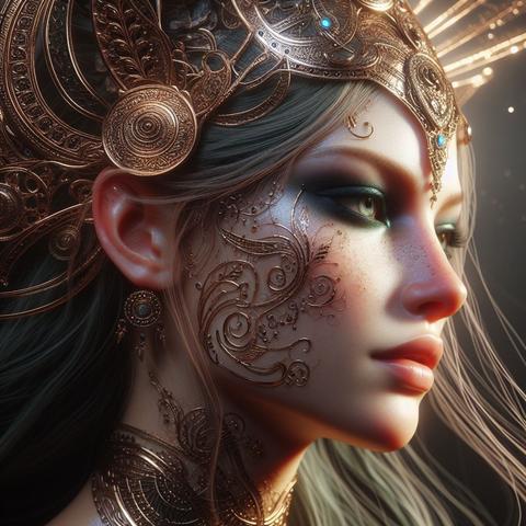 Nótt a goddess from norse mythology