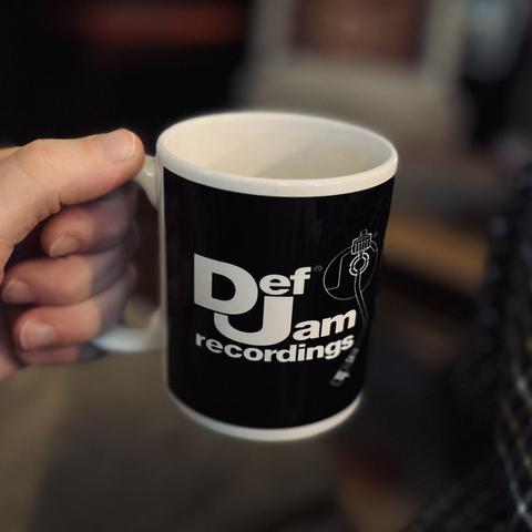 Just a close up photo of my hand holding my Def Jam coffee mug.