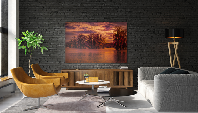 Lake Martin Sunset in Louisiana in Blue and Orange purchase here:

https://www.pictorem.com/879961/Lake%20Martin%20Sunset%20in%20Orange%20and%20Blue.html