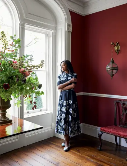 Rose Hulse in her house