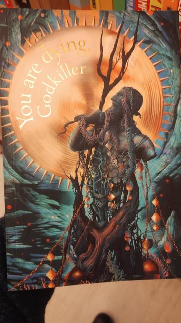 Cover of a prood copy of Sunbringer, by Hannah Kaner