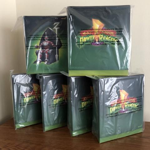 All six items in Mighty Morphin Power Rangers ULTIMATES! Wave 3, still in box, still plastic-wrapped.