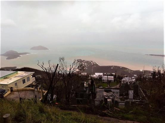 photo - Runoff in the waters near Magens Bay, St. Thomas, U.S. Virgin Islands, after the passage of Hurricane Irma.