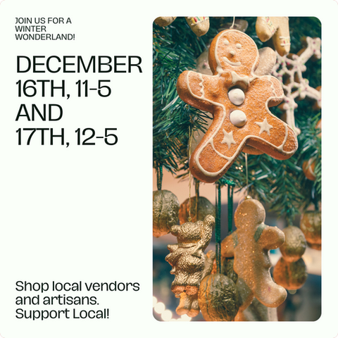 Announcement that I'll be offering my work for the last time in-person this year this Saturday, December 16, from 11 AM to 5 PM, At The Corner Gallery in West Sale, Oregon.