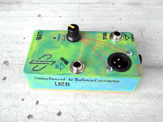 Active DI-Box. Unbalanced to Balanced converter