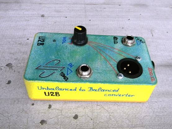 Active DI-Box. Unbalanced to Balanced converter