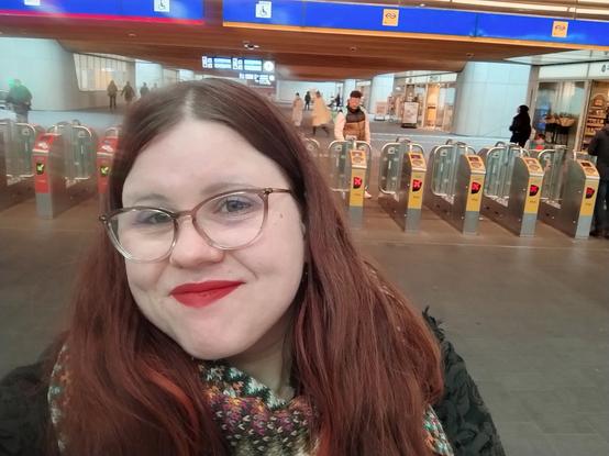 me in front of the barrier in arnhem
