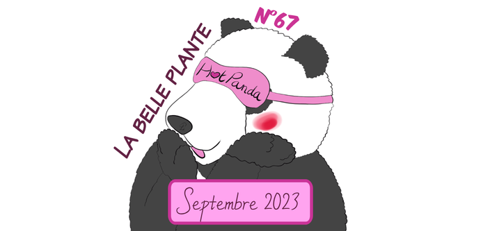 Épisode 67 des HotPandas, intitulé "La belle plante". C'est l'épisode e septembre, sorti très en retard.
Moustache le panda fait huhu