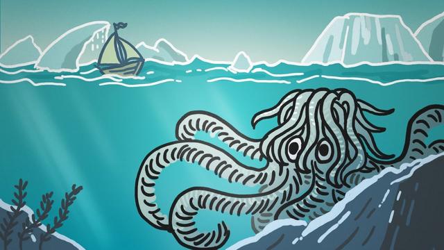 Rappresentazione grafica delle creature marine polari