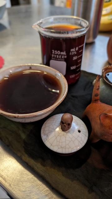 Ripe Puerh in a bowl.