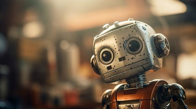 Kindlich aussehender Roboter