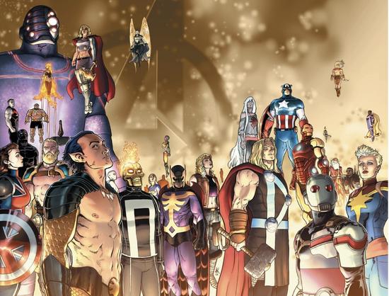 Assemblée de très très nombreux héros Marvel 😅
Difficile de résumer/décrire ça autrement !
