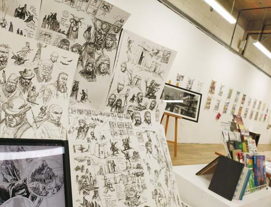 #Westernoir being drawn on the iPad ba k in the summer at the #JustPaperAndInk #IndieComics showcase.
