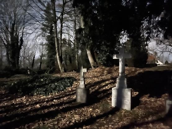 Friedhof im Mondschein