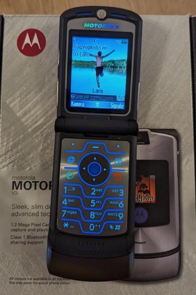 Motorola MotoRazr V3i Klapp-Handy (geöffnet)