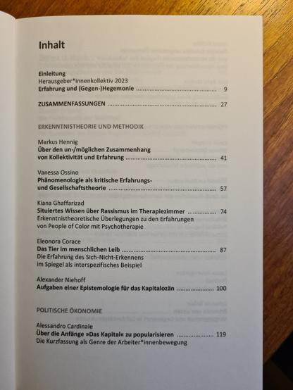 Inhaltsverzeichnis