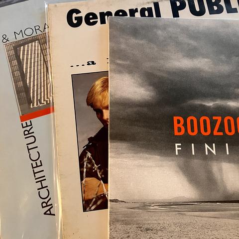 All the rage: General Public
Architecture & Morality: OMD
Finistère: Boozoo Bajou 
Vinyl records