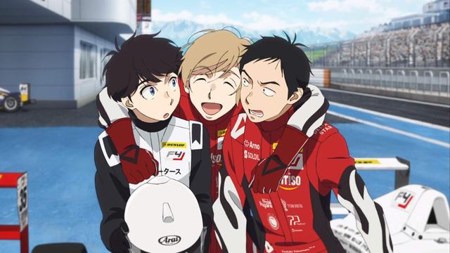 Satsuki hugging Toshiki and Haruka Overtake! Anime Review