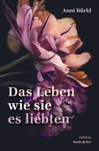 Buchcover mit violetten Blumen