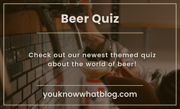 Beer quiz promotion image comprising a draft beer