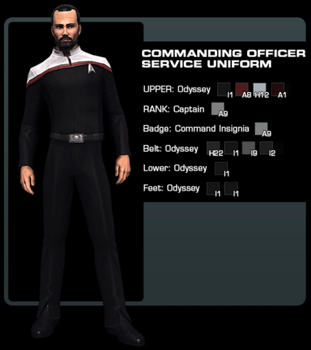 Star Trek Online's Odyssey uniform.