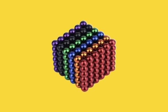 The Relax magnetic balls are sold exclusively online at Walmart in a set of 216 multicolor balls that measure 5 mm apiece.