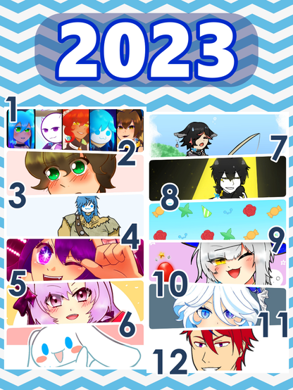 Top art of each month of 2023