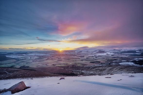 Sunrise. Ben Rinnes. Moray, Scotland