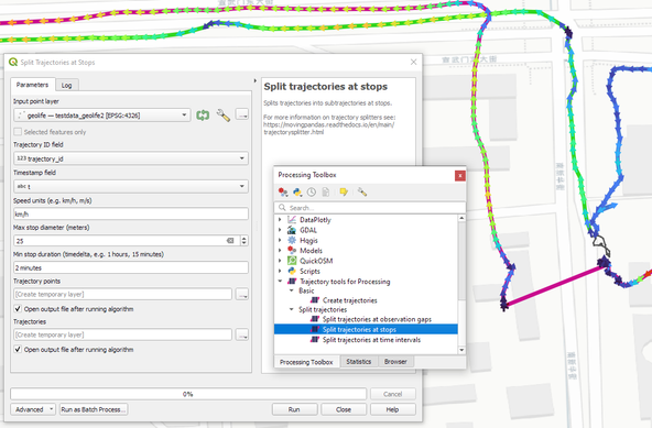 Screenshot of StopSplitter GUI