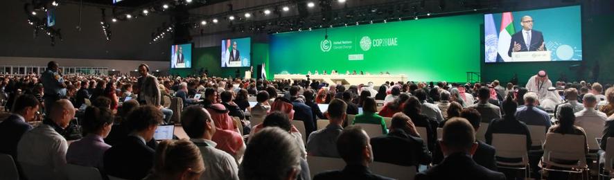 Foto: Abschlussplenum der COP 28 (Copyright: ENB, IISD).