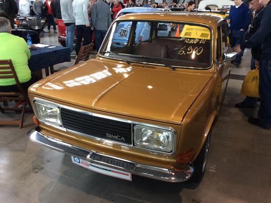 Bronze metallic late model Simca 1000, front quarter view