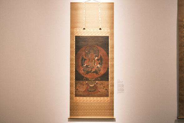 A hanging scroll (kakemono) of Aizen myōō.