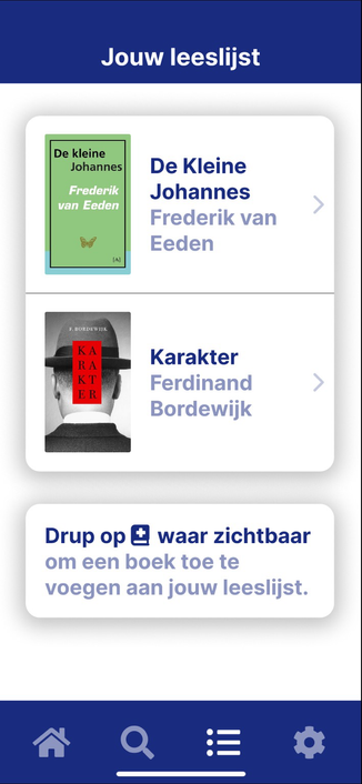 Readinglist view