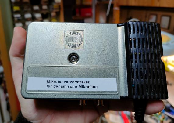 Mic preamp in cable TV amp housing