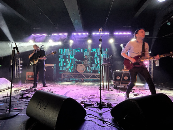 A band called Trupa Trupa playing live on stage.