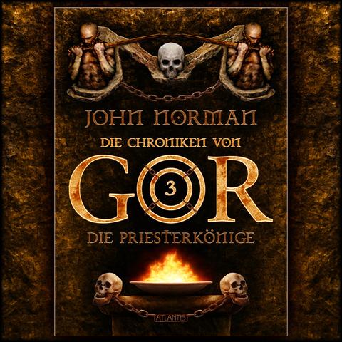Cover GOR 3. Eine Flammenschale mit Totenköpfen und groß die Romantypo.