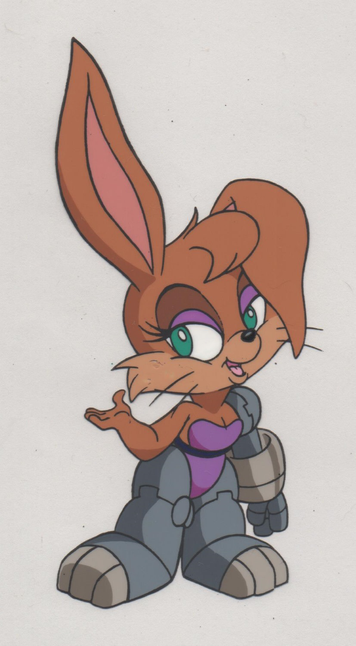 Model sheet of Bunnie Rabbot from SatAM.