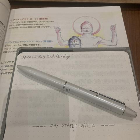 一冊62ページの小さなノート、ダイアログノートをちょうど半分まで使ったところです。