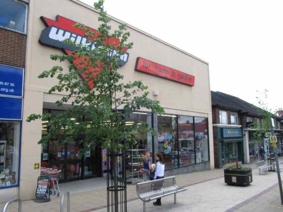 Store front of Wilkinson variety store in Sherwood Nottingham in June 2013. This pre-dates the change in brand identity to Wilko. The chain folded in 2023.