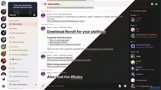 Captura de pantalla de la demo de Revolt con el diseño nuevo de Material 3