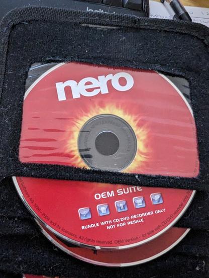 nero CD-ROM installer disc