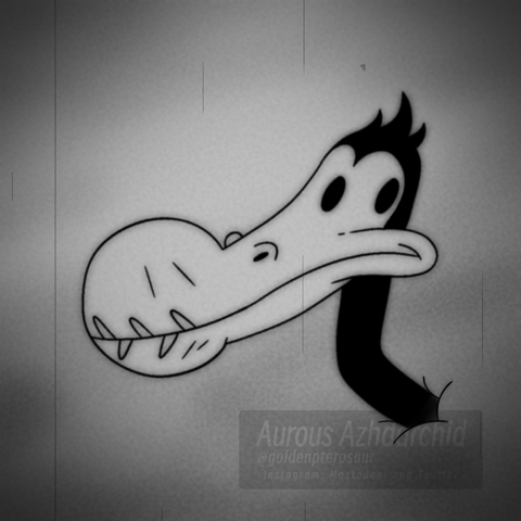 Ornithocheirus in a rubber hose style