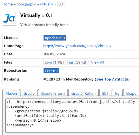 Virtually a Java open-source library for virtual-threads.