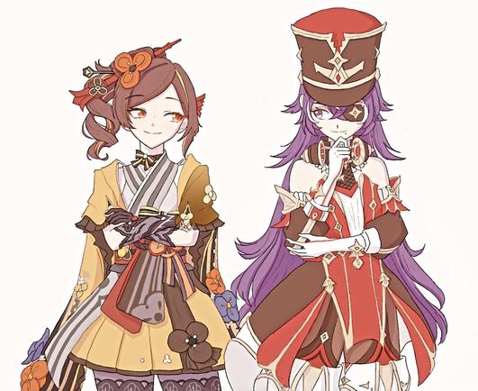 千織とシュヴルーズ(原神)
