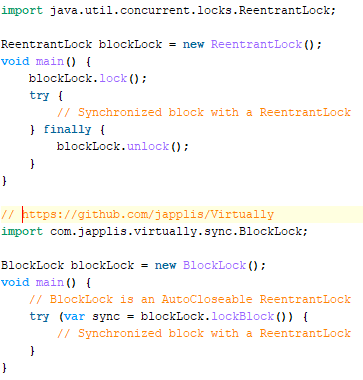 BlockLock a new way to use ReentrantLock