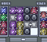 Screenshot from Hidden Gems by Rebusmind, the board is almost full with mostly fused and special black cards during the opponent's turn. Player's score is 110, opponent's is 70.