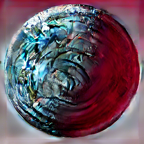an abstract circular shape