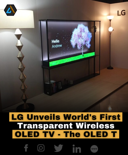 LG takes innovation to new heights with the groundbreaking OLED T, the world's first transparent wireless OLED TV! Boasting 4K resolution and LG's proprietary wireless transmission tech, bid farewell to tangled cables. The OLED T features a contrast screen that gracefully rolls into a discreet box, offering a unique viewing experience with a simple button press. 

🌐🔮 Powered by the Alpha 11 AI processor, delivering a fourfold increase in performance, this TV seamlessly integrates with the Zero Connect Box for hassle-free cable management. 🚀🔊 With down-firing speakers, customizable backlights, and flexible placement options, the OLED T offers a visually stunning and immersive viewing experience.  

#LGOLEDT #TransparentTV #LG #LGTV #technology